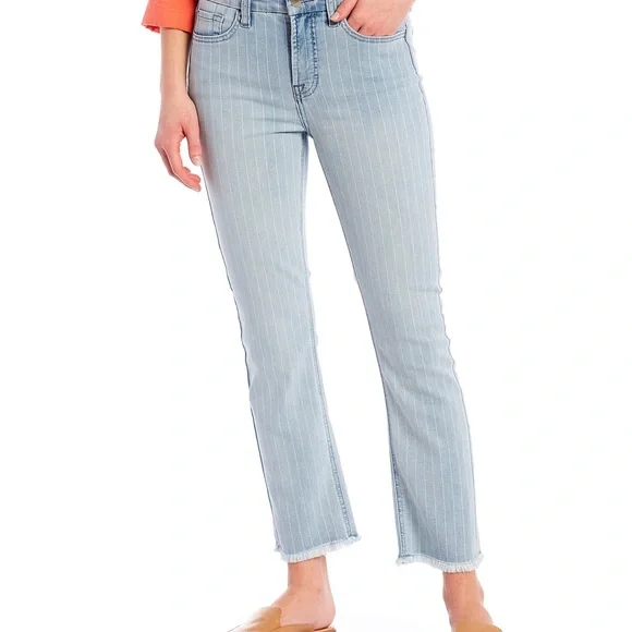 Jeans 7 For All Mankind - Femme - Taille 29 - Coton Pin Stripe - Bleu - Occasion